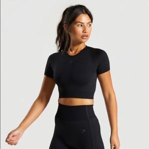 Gymshark Ultra Seamless Crop Top Black